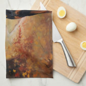 ドーバーマン紅葉秋インスパイア キッチンタオル (四つ折り)