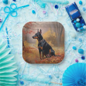 ドーバーマン紅葉秋インスパイア ペーパープレート (パーティー)