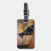 ドーバーマン紅葉秋インスパイア ラゲッジタグ (正面縦)