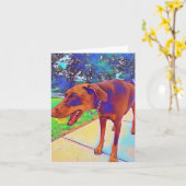 ドーバー遊マンのボール空白のグリーティングカード カード (黄色い花)