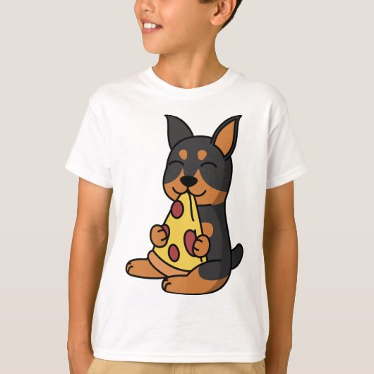 ドーバー食べ物マンのピザドッグ Tシャツ (正面)