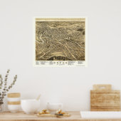 ドーバー, NHパノラママップ – 1877 ポスター (キッチン)