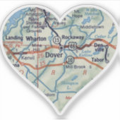 ドーバーNJ 50の地図 シール (正面)