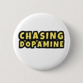 ドーパミンのメンタルヘルスの追跡Adhd神経多様性 缶バッジ (正面)