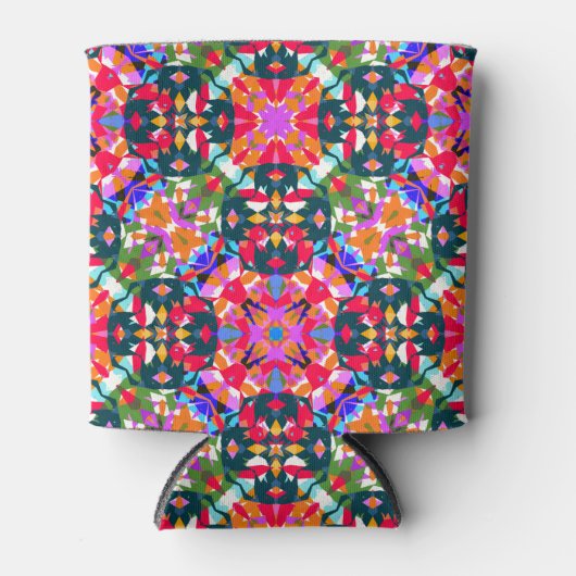 ドーパミンデコール陽性パターカラフルン 缶クーラー (正面)