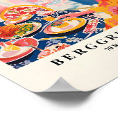 ドーパミンデコール、レストランで食事をする女性、準備 ポスター (角)