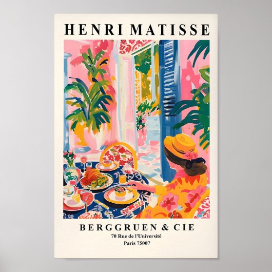 ドーパミンデコール、レストランで食事をする女性、準備 ポスター (正面)