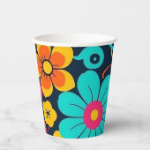 ドーパミンデコール – 明ファンキーるい花 – レトロ 紙コップ (正面)