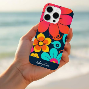 ドーパミンデコール – 明ファンキーるい花 – レトロ iPhone 16 PROケース