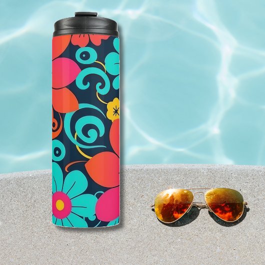 ドーパミンデザイン – 明ファンキーるい花 – レトロ タンブラー