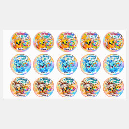 ドーパミンヒット 神経多様性 かわいいパーティーラベル ラベル