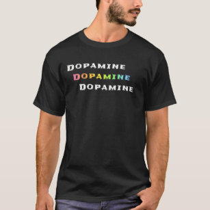 ドーパミンレインボーカスケード文字 Tシャツ