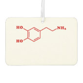 ドーパミン分子化学式 カーエアーフレッシュナー (裏面)