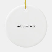 ドーパミン分子化学生化学 セラミックオーナメント (裏面)