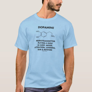ドーパミン神経伝達物質（化学分子） Tシャツ