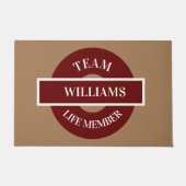 ドーパーソナライズされたマット ドアマット (正面)