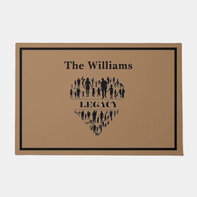 ドーパーソナライズされたマット ドアマット (正面)