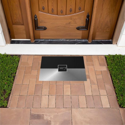ドーパーソナライズされたモノグラムのマ ドアマット (室外)