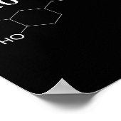 ドーパ後を追ミン化学構造おもしろい学 ポスター (角)