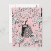 ドービクトリアンフィンピンクのグラス ポストカード (正面/裏面)