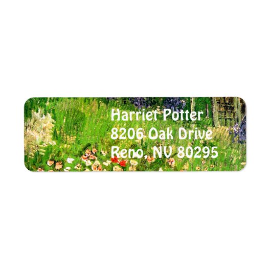 ドービニーズガーデンバンゴッホファインアート ラベル (正面)