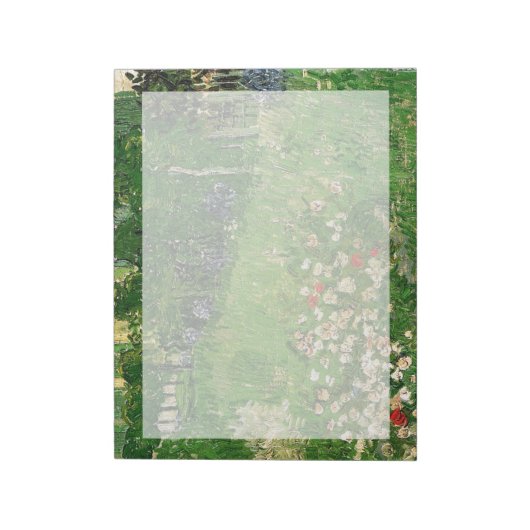 ドービーニーの庭。ビンセント・ヴァン・ゴッホ。美 ノートパッド (回転)