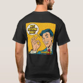 "ドーピングフットワークのホーム" Mens Tee – 黒 Tシャツ (裏面)