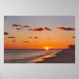 ドーファン島の夕焼け, アラバマ州 ポスター
