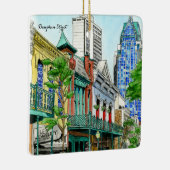 ドーフィン通り,モバイル,アラバマ セラミックオーナメント (右)