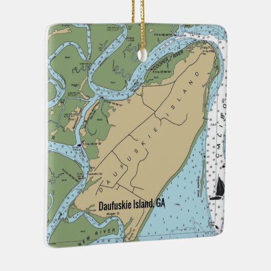 ドーフスキーアイランドジョージア セラミックオーナメント (右)