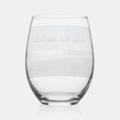 ドーフスキーアイランドヒルトンヘッドサウスカロライナビーチ ステムなしワイングラス (裏面)