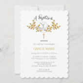 ドーブアンドクロスバプテスマ招待状 招待状 (正面)