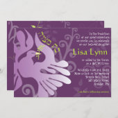 ドーブオブピースバルミツワー招待状 招待状 (正面/裏面)