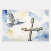 ドーブオブピース&クロスセレニティ ラッピングペーパーシート (正面3)