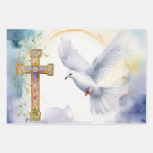 ドーブオブピース&クロスセレニティ ラッピングペーパーシート (正面)