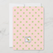 ドーブオンブランチピンク《キリスト教》洗礼式や命名式招待状 招待状 (裏面)