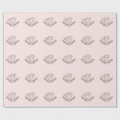 ドーブクロス宗教バプテスマ《キリスト教》洗礼式や命名式ベビーガール ラッピングペーパー (フラット)