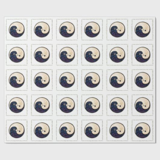 ドーブスピース&調和紙を白に ラッピングペーパー (フラット)