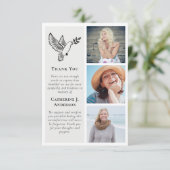 ドーブバード3フォト悔やみや弔慰葬儀 サンキューカード (スタンド正面)