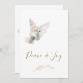 *~*ドーブビジ企業のネスジョイピースホリデーカード (正面/裏面)