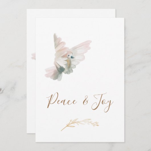 *~*ドーブビジ企業のネスジョイピースホリデーカード (正面/裏面)