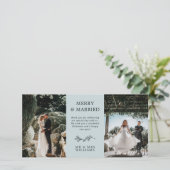 ドーブブルーミスタントーメリース結婚したクリスマ感謝していス サンキューカード (スタンド正面)