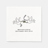 ドーブペア使パーソナライズされたい捨て紙ナプキン スタンダードカクテルナプキン (正面)