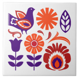 ドーブポーランドフォークタイル タイル