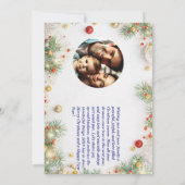 ドーブルなクリスマスペンギンとプレゼントカード 招待状 (裏面)