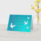 ドーブ悔やみや弔慰 カード (黄色い花)