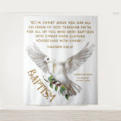 ドーブ聖なる書物、 経典バプティスバックドロップ タペストリー (正面)