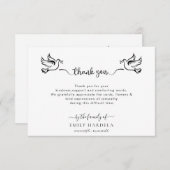 ドーブ葬式カ感謝していード サンキューカード (正面/裏面)