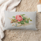 ドーブ運バラ ランバークッション (ブランケット)