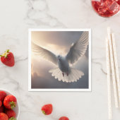 ドーブ飛んでいると曇り晴れ空 スタンダードカクテルナプキン (インサイチュ)